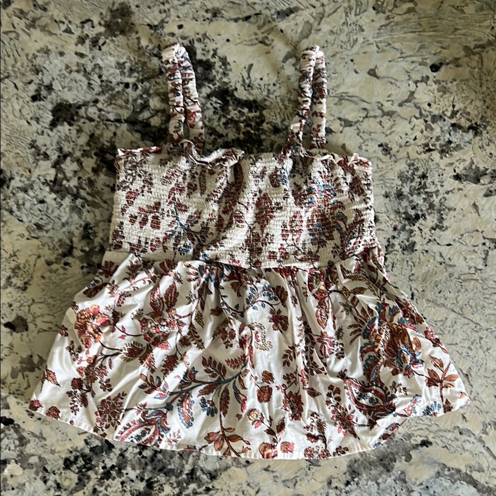 Old Navy Red and White Tank Top
